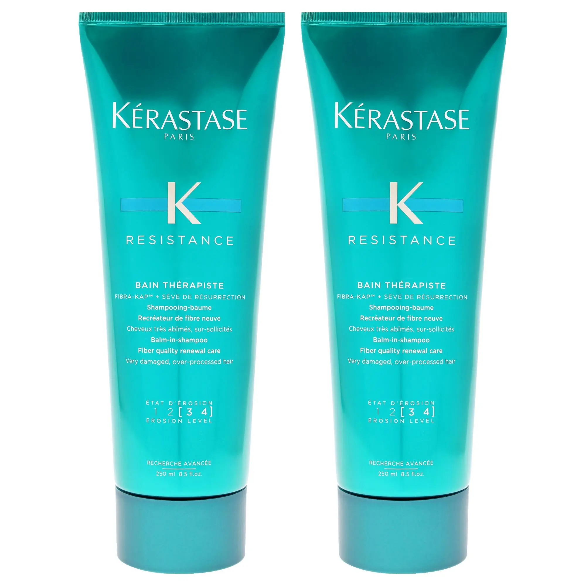 Kerastase Unisex Therapeutic Resistance Haircare Shampoo - Daily Use, 8.5 fl oz, Pack of 2