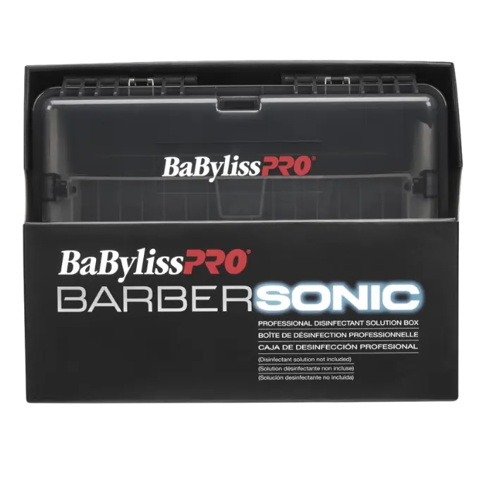 BaBylissPRO Barber Sonic Professional Disinfectant Box - Removable, Auto Cycle, Hands-Free Essential Barber Accessory for Haircare & Styling Tools