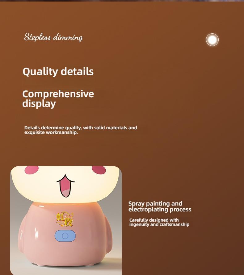 Cute Bluetooth Night Light with App Control - Stepless Dimming, Timer, Colorful Light, Bluetooth Music, Ideal for Sleep & Gift Giving, Perfect for Kids and Bedrooms