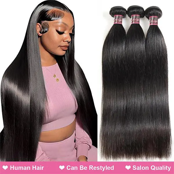 Straight/Body Wave Hair Bundles Raw Hair Bundles 1 3 4 Bundles Quick Weave Extensions Human Hair Bundles 100g/piece #Summervibes