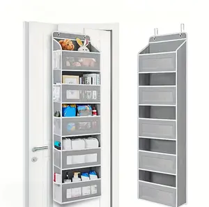 Dormitory Storage Non-Woven Fabric Door Back Storage Hanging Bag Large Capacity Home Bedroom Hanging Storage Bag