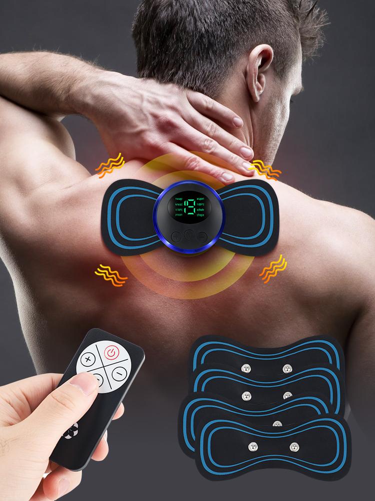 Multi-mode Pulse Massage Patch for Neck & Back Pain Relief Wireless Gel Pad with Multiple Modes for Muscle Relaxation Ideal for Tension Relief Heat Compression Leg Massager ring  massager