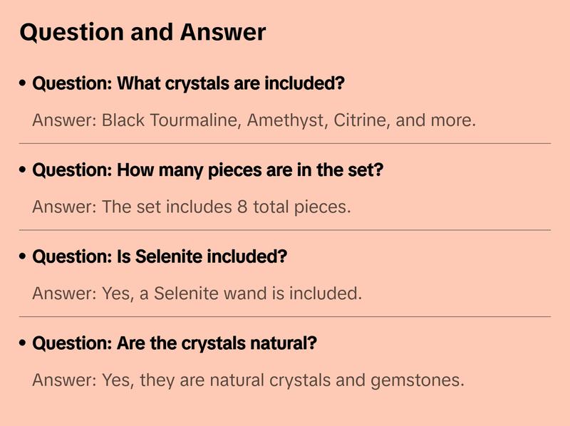 7 Chakra Crystal Set with Selenite Wand for Meditation and Healing