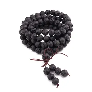 Fashion 8 mm Buddhist Prayer 108-Bead Necklace and Bracelet for Church Prayer