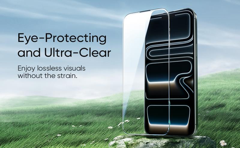 New-MAGIC JOHN 2-Pack Screen Protector for iPhone, Samsung, and Google–Crystal Clear, Scratch-Resistant, Ultra-Smooth Touch, Privacy Protection, Circular Polarized Eye Protection, Easy Installation