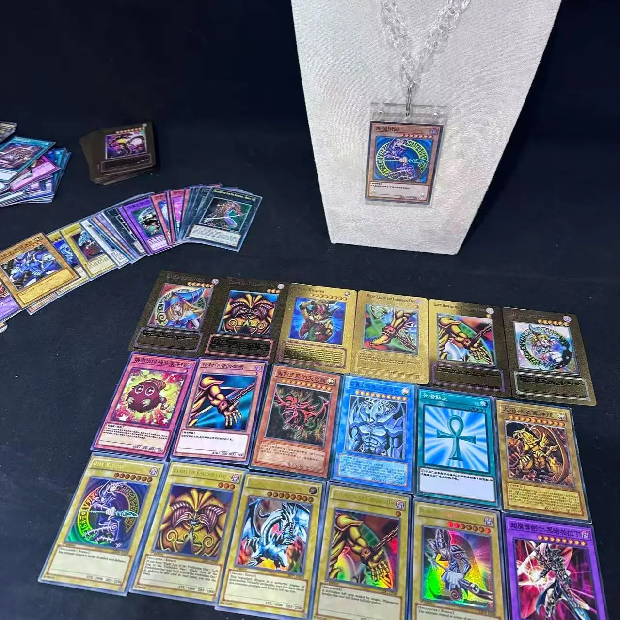 yugioh card holder necklace Amazon.com: Yu-Gi-Oh! Millennium Puzzle Reversible Lanyard Badge ID Holder Character Card Millennium Puzzle Pendant Rubber Charm : Office Products