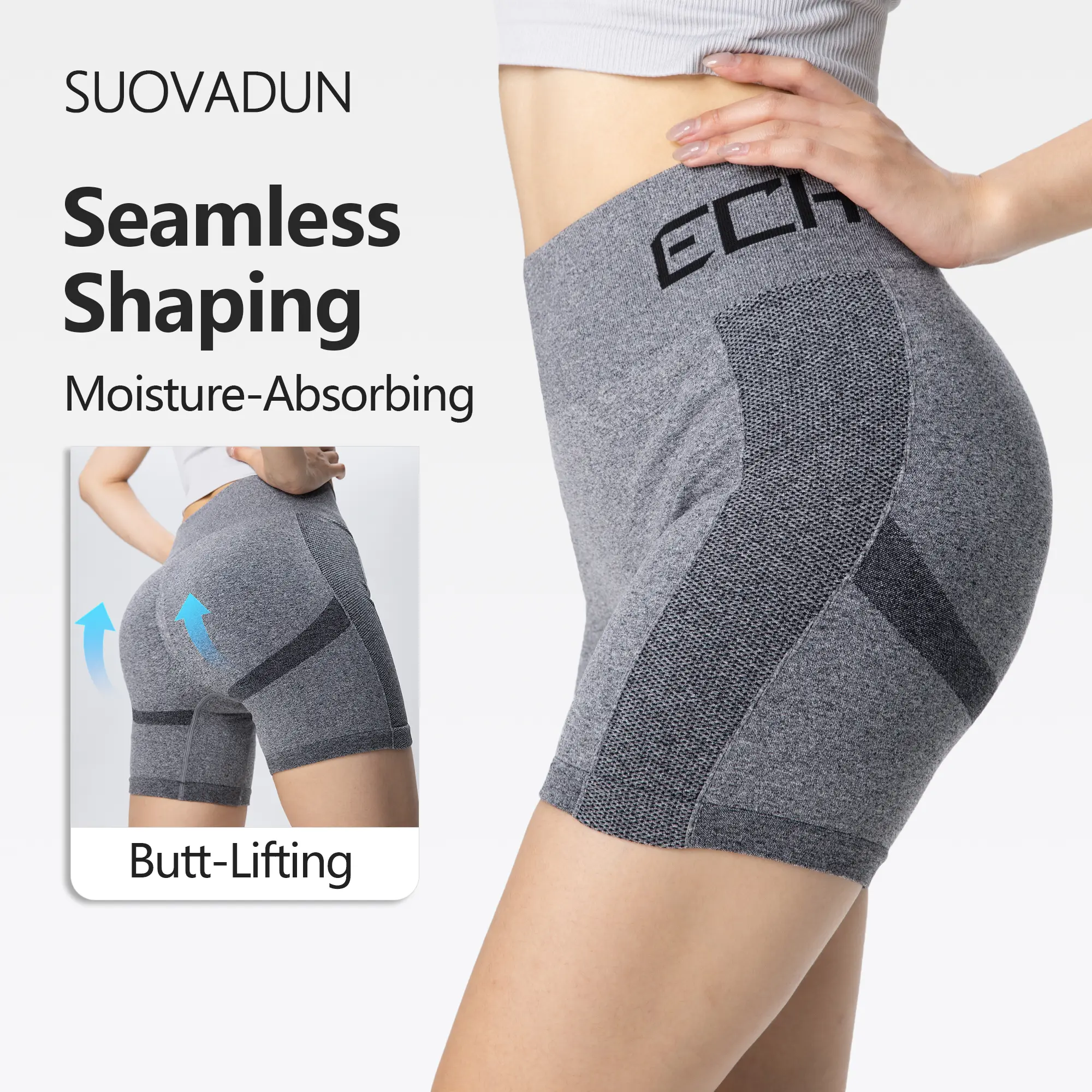 【Live Stream Discount】Women's High-Waist Seamless Knit Biker Shorts - Quick-Dry Stretch Gym Clothes, Breathable Mesh Panels, Butt Lift Stylish Wear, No Front Seam Plus Sizes Activewear Bottoms for Yoga Running, Women's Clothes