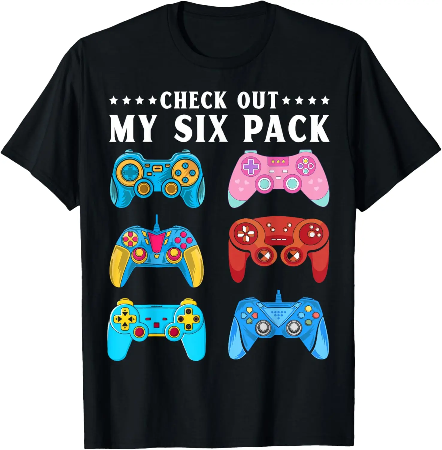 Funny Gamer Design For Men Boys Gaming Video Game Summer Casual Short Sleeve Cotton T-Shirt