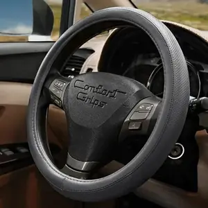 Sport Steering Wheel Cover, Dash Designs Sport Grip, Perforated & Smooth Comfort Grip Wheel Cover, Universal Fit, Car Interior Accessories