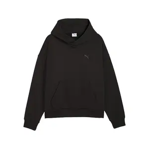 PUMA Mens Wardrobe Essentials Boxy Hoodie Casual Outerwear Casual - Black