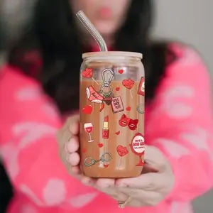 Bookish Glass Tumbler with Straw - Reusable Drinkware for Coffee and Tea