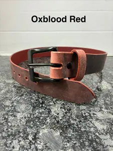 Crazy Horse water buffalo handmade leather belts