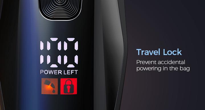 GLAKER Body and Groin Hair Trimmer,  Waterproof Electric Shaver with Replaceable Ceramic Blade and Standing Recharge Dock, 2-Hour Battery Life - 6010 Comfort