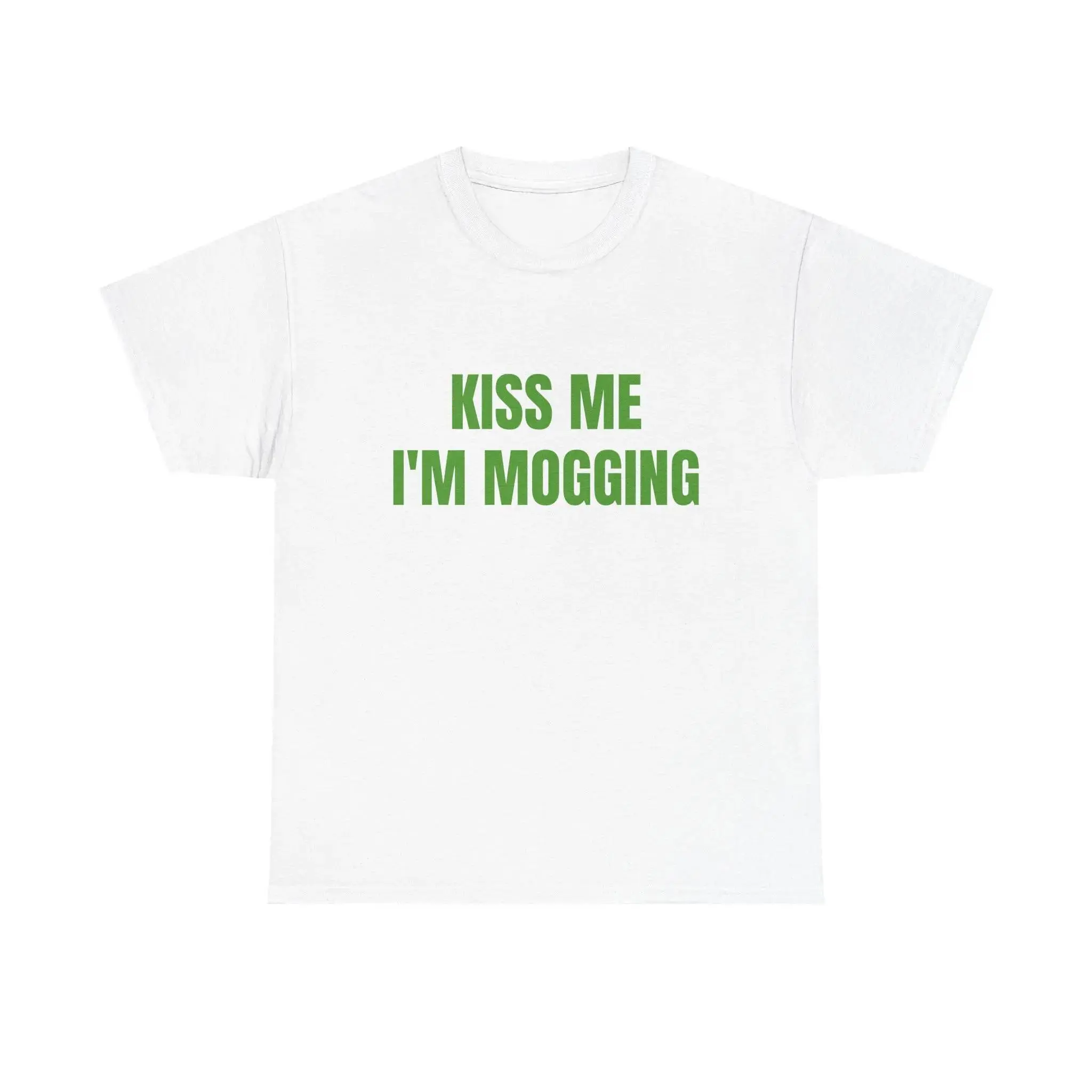 "Kiss Me I'm Mogging Tee | Funny St Patricks Day Shirt | Mogging Shirt | College Spring Break Tee "