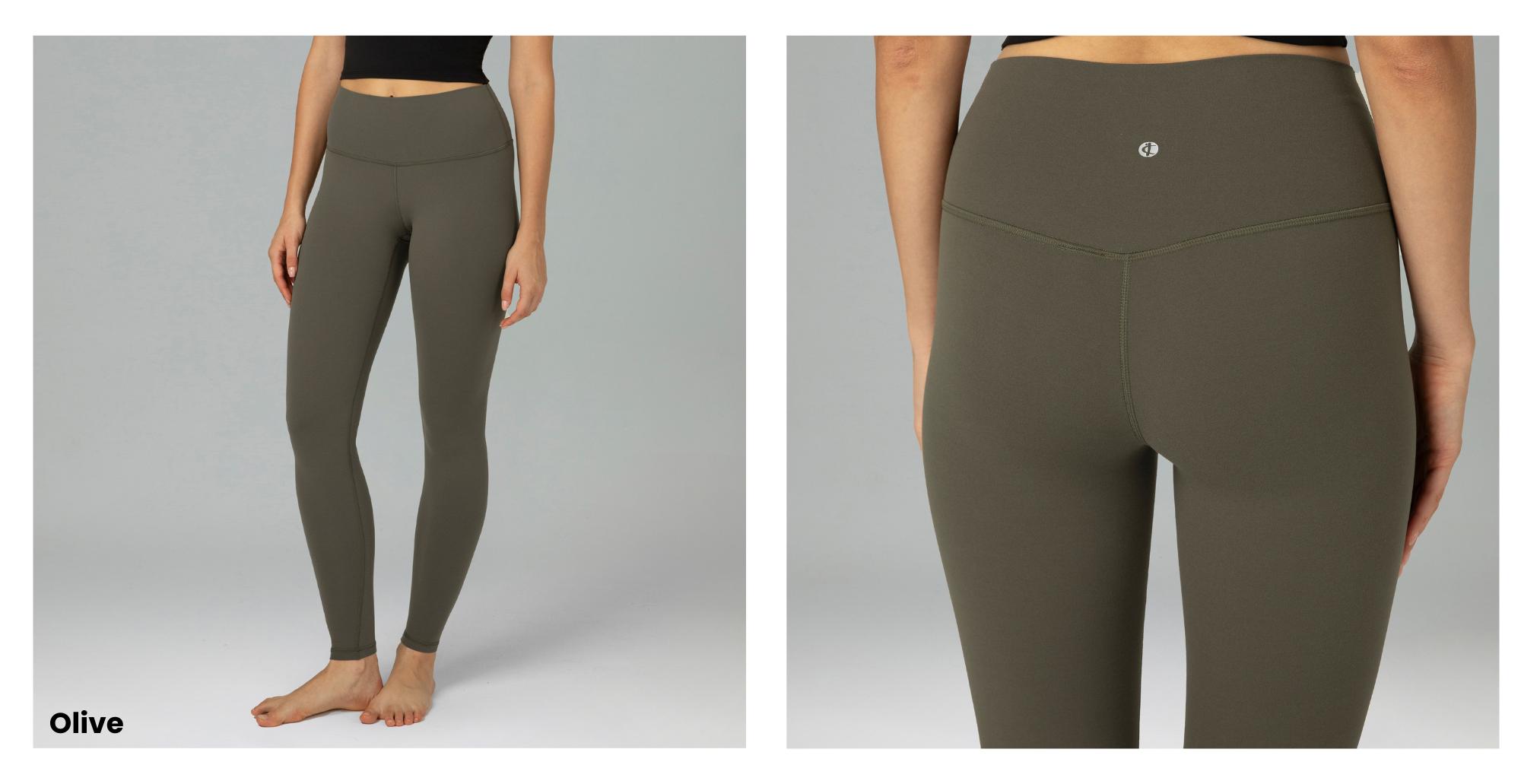 Colorfulkoala Women's Dreamlux High-Waisted Workout Leggings w/ Hidden Pocket Buttery Soft Stretchy Yoga Pants 25"/28" Inseam Butt Lift Skinny Fit Moisture-Wicking Breathable Sports Bottoms