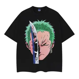 OP "Zoro" Vintage Oversized Tee Anime T-shirt 100%25 Cotton Original Design Men's Top Casual Streetwear Menswear Tshirt