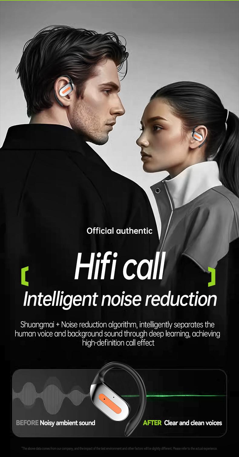 Acer OHR502 Bone Conduction Wireless Wireless Earbuds - New Model Over-Ear Design headset, Long Battery Life, Enhanced Audio Experience for Active Use gaming headset fast charge Electronic Headphone Pink