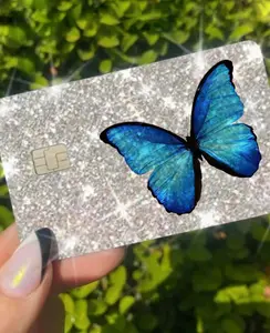 ExotixCard ultra bling reflective card skin back information