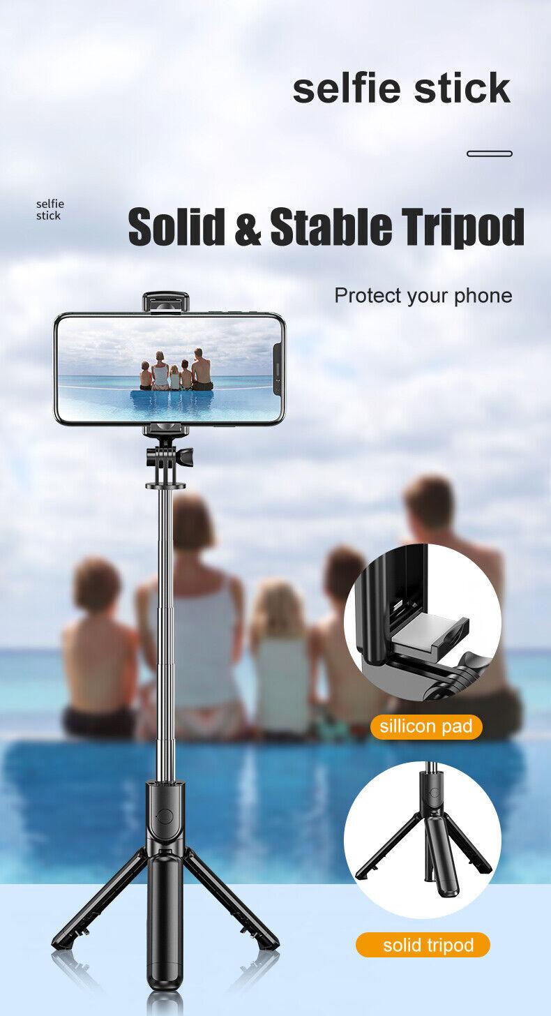 680mm(H) 360° Rotation 2 in 1 Selfie Stick Adjustable Telescoping Tripod Stand Desktop Portable Travel Holder with Wireless Remote, 27" Universal Fits for iPhone Samsung Accessories Cellphone Smartphone 680mm(H) 360° Rotation 2 in 1 Selfie Stick Adjustable Telescoping Tripod Stand Desktop Portable Travel Holder with Wireless Remote, 27" Universal Fits for iPhone Samsung Accessories Cellphone Smartphone