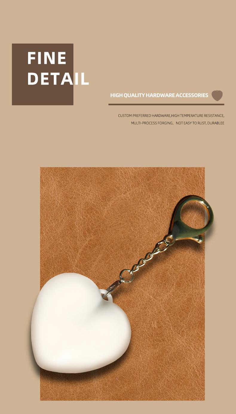 Love Wallet Tote Bag Touch Sensing Light Leather Handbag with Chain Strap for Women Heart-Shaped Illumination Functional & Stylish Accessory