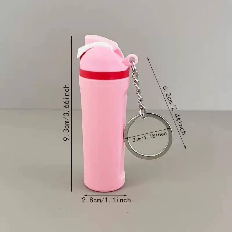 2026 Valentine's Day gift Mini Water Bottle Keychain Holder, Compatible with Ovalla Bottles, Stylish Accessory for Women & Girls, Perfect Gift Idea, Keychain Kawaii bags charms holiday season practical
