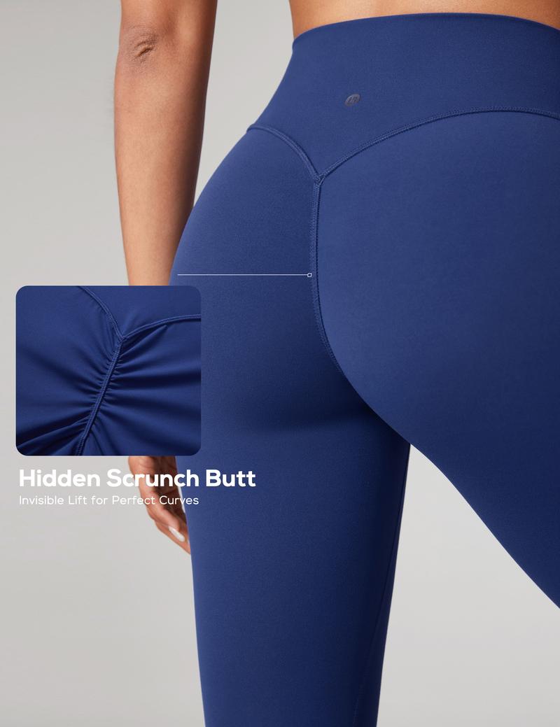 Hugcurve Hidden Scrunch Butt Leggings 25" - No Front Seam Hugcurve Hidden Scrunch Butt Leggings 25" - No Front Seam