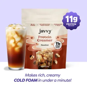 Hazelnut Protein Coffee Creamer - Grass Fed Pasture Raised Collagen - Hair, Skin & Nail Support,Energy-Boosting MCTs, Keto Friendly, Lactose Free & Gluten Free, No Added Sugar, 11g of Protein