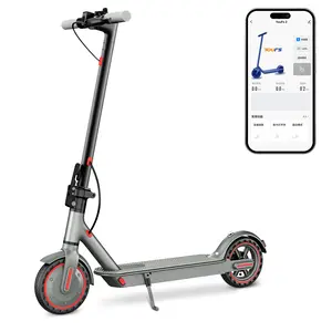 Electric Scooter for Adults & Teens– 350W Motor Battery,19 MPH Max Speed, 10inch Solid Tires, Foldable E-Scooter with App Control & Disc Braking System for Smart APP Contro