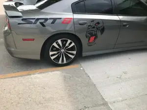 Gorilla Face Decal with Red Eye and Tongue for 2015-2020 Dodge Challenger Charger Hellcat SRT Various Colors