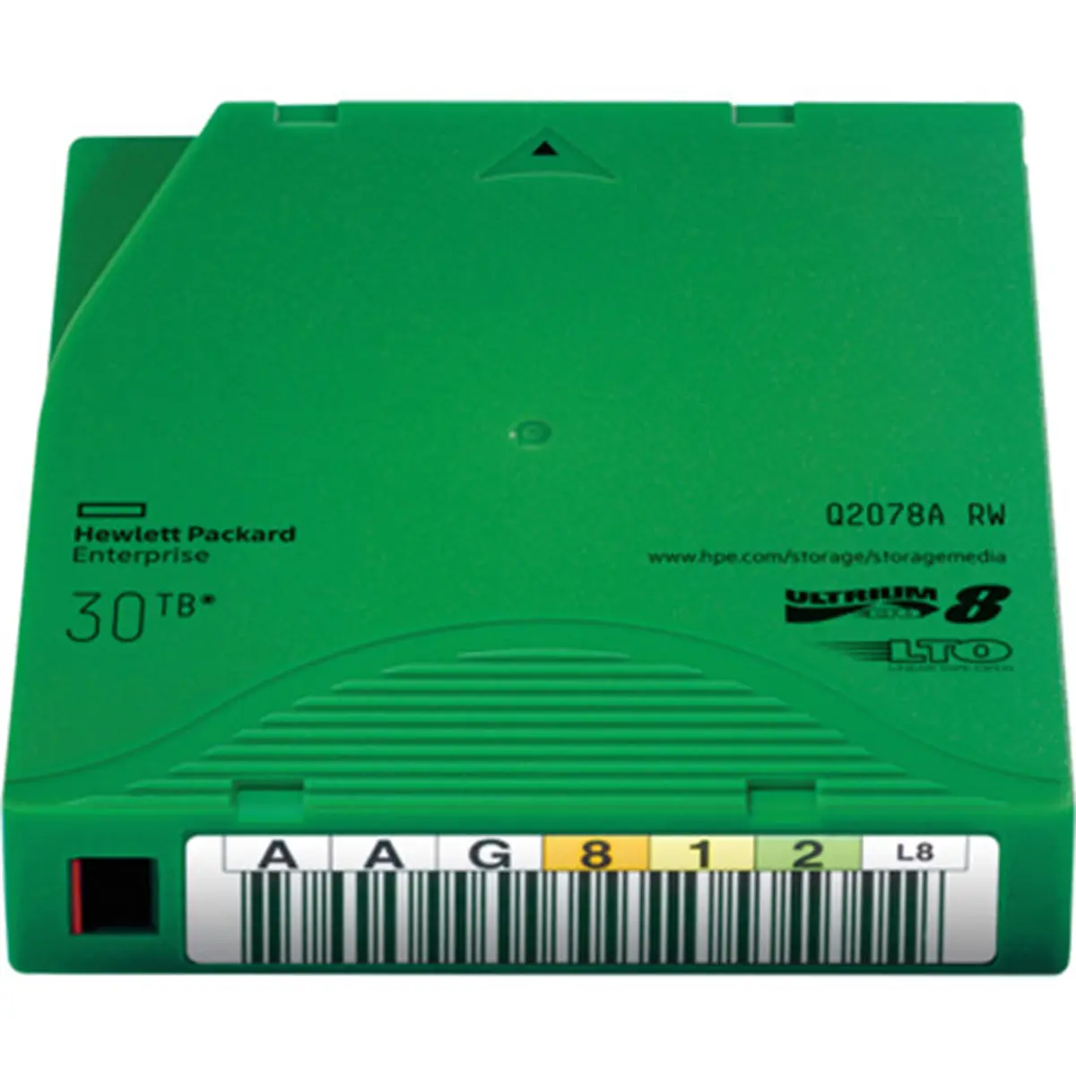 HPE LTO Ultrium-8 12TB RW Data Cartridge with Case, Green