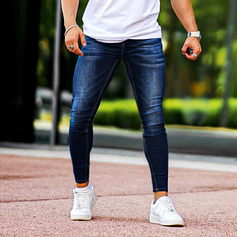 GINGTTO Men's Skinny Jeans Slim Fit Stretch Elastic Waist Jeans Pants