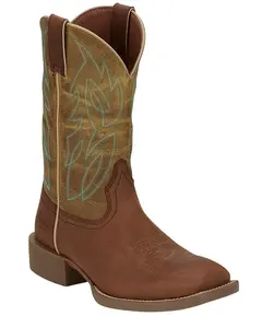 Justin Men's 11" Stampede Canter Western Boot Broad Square Toe - Se7515
