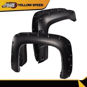 POCKET-RIVETED FENDER FLARES BOLT ON FIT FOR 07-13 CHEVY SILVERADO 1500 69" 4PCS Automotive Car Accessories