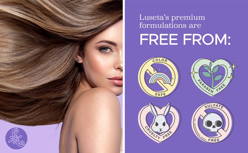 Luseta Biotin & Collagen Shampoo & Conditioner for Pro Growth - Thickening Shampoo for Thinning Hair and Hair Loss - Infused with Argan Oil to Repair DamagedDry Hair - Sulfate Free Paraben Free-2 x 16.9 fl oz