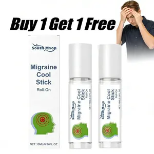 Buy 1 Get 1 Free - Migraine Relief Stick | Cooling Peppermint Aromatherapy Roll-On For Vertigo & Head Comfort