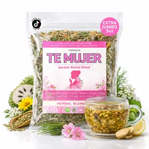 Herbalista Té de Mujer (Women’s Herbal Tea) – Traditional Loose Leaf Botanical Blend – 5 oz (141 g) – Caffeine-Free Herbal Infusion with Soursop, Calendula, Fennel & Lemon Balm – Vegan, Non-GMO