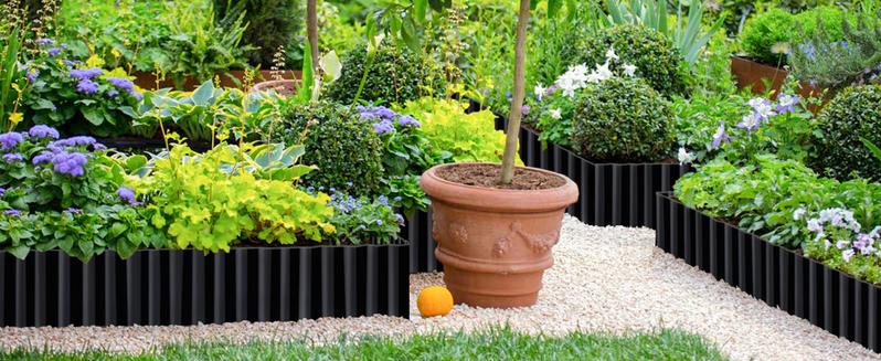 GOTGELIF Corrugated Metal Garden Edging, 6" x20FT Galvanized Steel Landscape Edging Border, Flexible & Cuttable & DIY Shape & Rust-Resistant, Easy to Install for Flower Bed, Lawn, Vegetable Garden