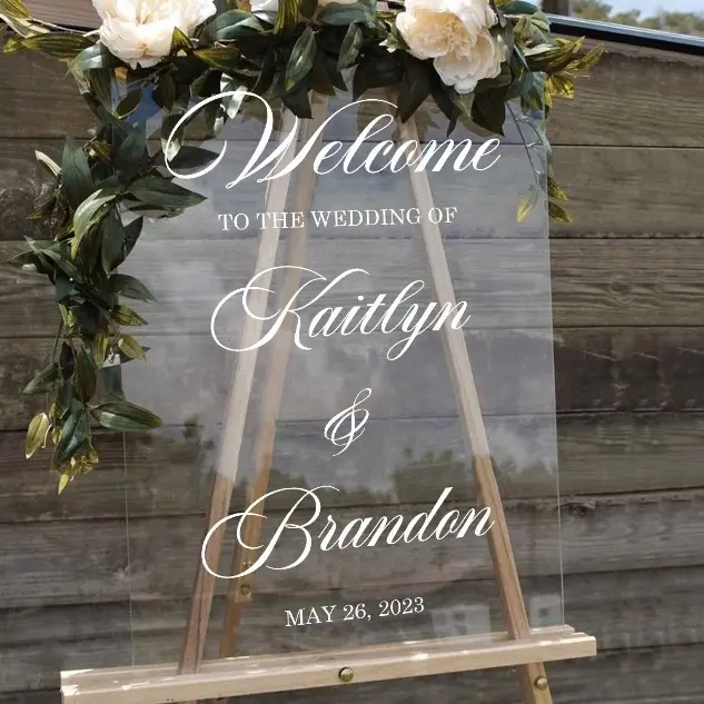 Custom wedding welcome sign Decor Ornaments Decoration