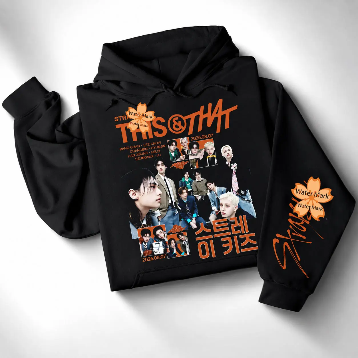 SKZ This & That Retro Hoodie Sweatshirt T-shirt World Tour, This and That Kpop Boy Band Shirt