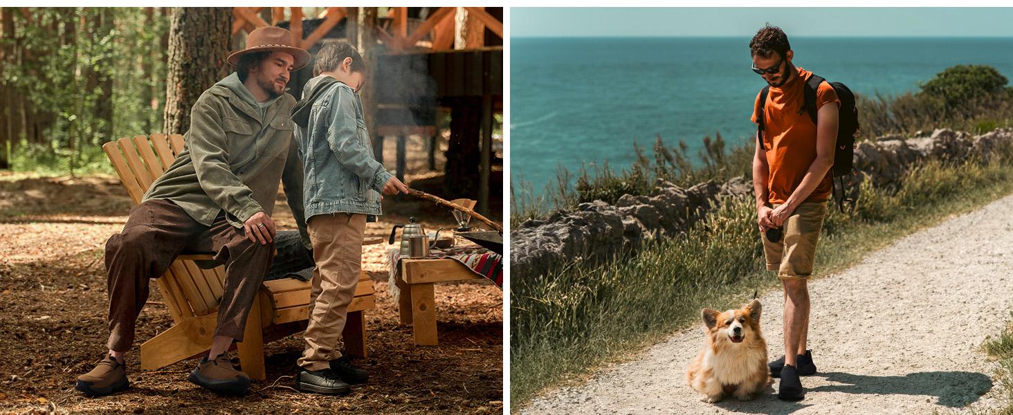 FitVille Men's Low-Top LugMax Outdoor Slip-On V3 with Classic Comfort Rubber, Closed Design, Anti-Smashing Features, Jet Black - Runner Walking Shoes Casual Sneakers Fathersdaygift SpringStatements FitVille Men's Low-Top LugMax Outdoor Slip-On V3 with Classic Comfort Rubber, Closed Design, Anti-Smashing Features, Jet Black - Runner Walking Shoes Casual Sneakers Fathersdaygift SpringStatements