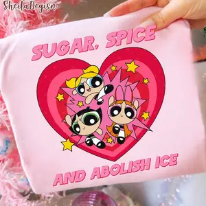 Sugar Spice Abolish ICE Cartoon Shirt, Ice Shirt, Vintage Protest Shirt, No Shirt, Pro Immigration Shirt, No ICE Shirt, Abolish ICE Shirt