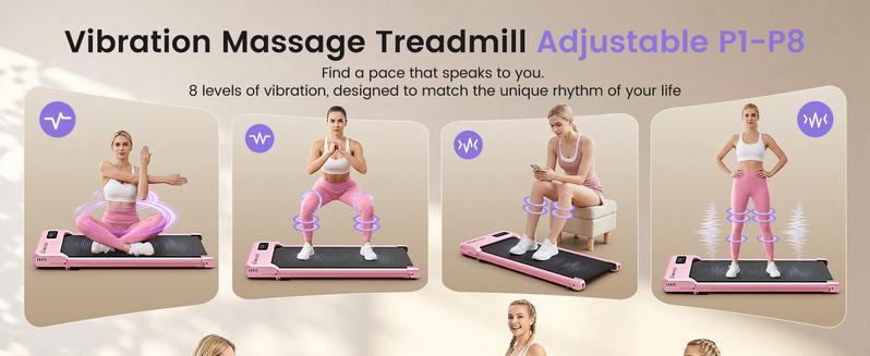 【 New Year】ANCHEER Walking Vibration Pad with 12% Incline & Handles,6 in 1 Foldable Under Desk Treadmill,350LBS Capacity/2S Folding/Low Noise Vibration Treadmills for Home/Office,8 Modes Control 【 New Year】ANCHEER Walking Vibration Pad with 12% Incline & Handles,6 in 1 Foldable Under Desk Treadmill,350LBS Capacity/2S Folding/Low Noise Vibration Treadmills for Home/Office,8 Modes Control