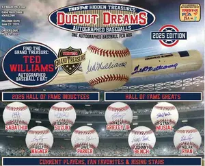 2025 Tristar Hidden Treasures Dugout Dreams Autographed Baseballs