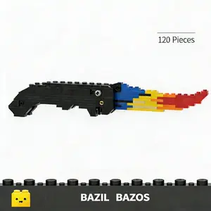 BAZILBAZOS 120-Piece Creative Building Blocks Set – Folding Style Collectible Model, Desk Display & Stress-Relief Toy for Teens & Adults