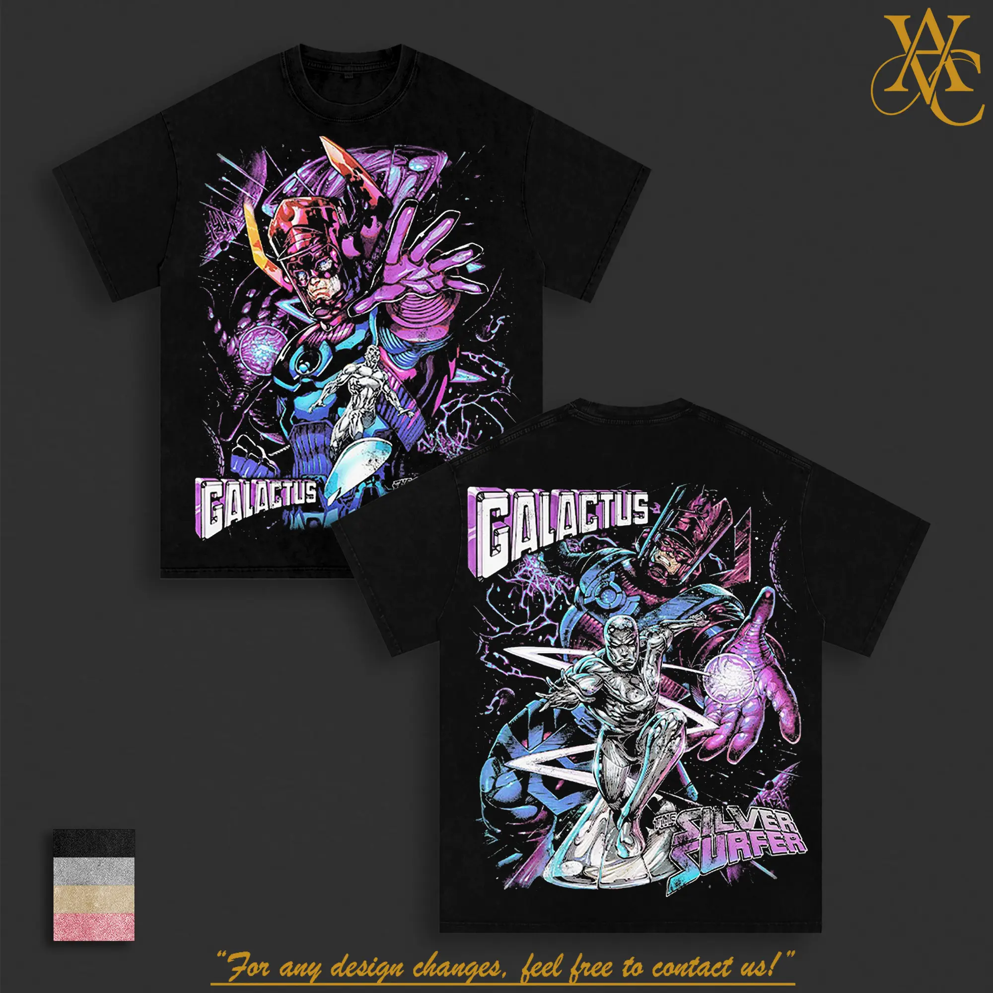 Galactus & Silver Surfer T-Shirt & Hoodie, Cosmic Graphic Tee, Planet Devourer Fan Shirt, Space Comic Character Apparel, Retro Superhero Universe Streetwear, Unisex Cotton Graphic Tee