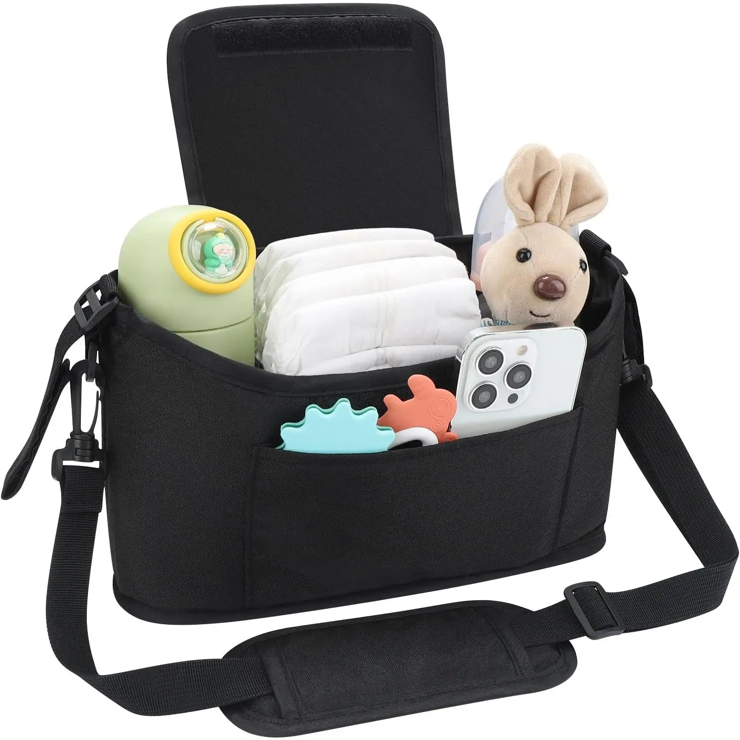 Universal Stroller Organizer, Stroller Bag Caddy Organizer, Stroller Organizer Accessories for Uppababy, Baby Jogger, Nuna, Doona, Britax Strollers