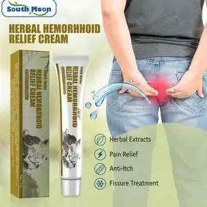 South Moon Herbal Hemorrhoid Cream Cold Compress Gel with Herbal Extracts Pain Relief Anti-Itch Fissure Treatment