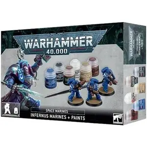 Warhammer 40k: Space Marines Infernus Marines + Paints