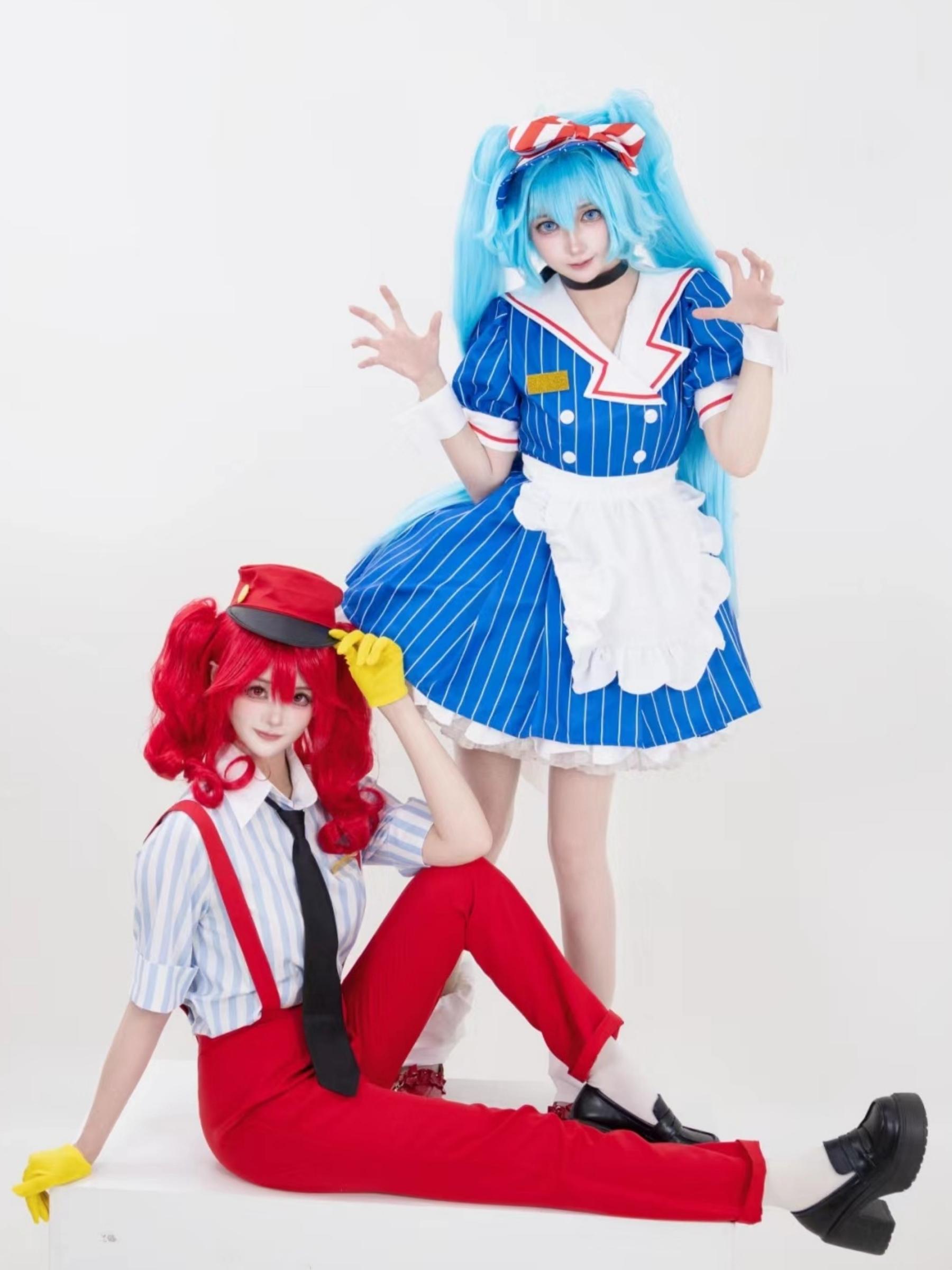 Vocaloid 01 Cosplay Costume, Mesmerize Hatsune Cosplay Costume Blue Maid  Dress for Halloween Womenswear Clothes - TikTok Shop