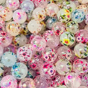 A5-20 Pack Printed 16mm Beads